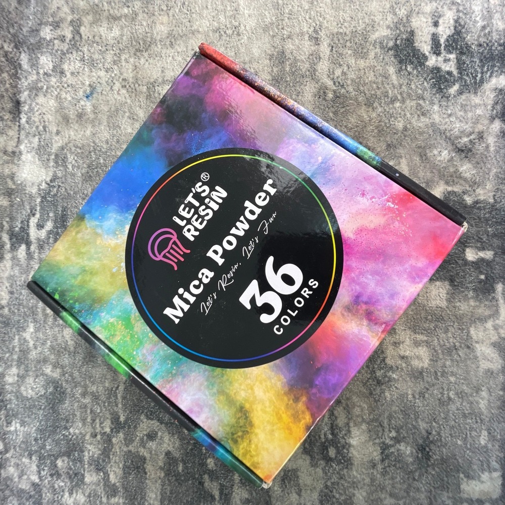 Let's Resin Mica Powder 36 Colors Resin Pigment Powder Set DIY Crafts Multi Pack